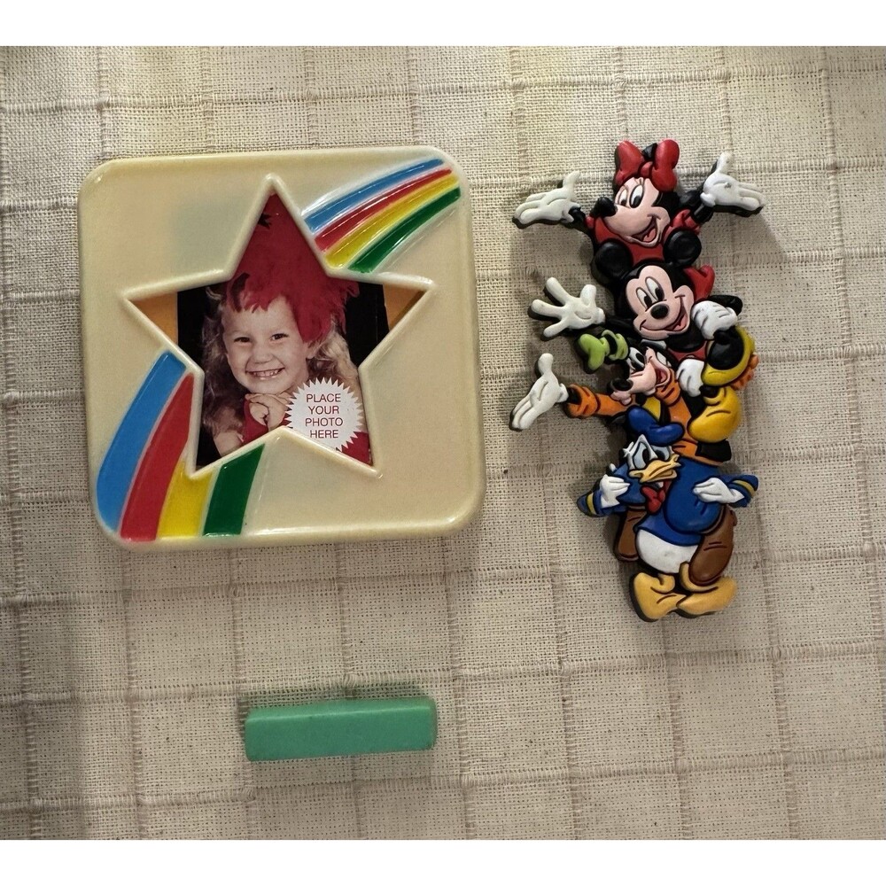 Disney Mickey Mouse & Friends Photo Frame Fridge Magnet lot